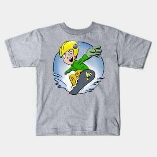 Snowboard Boy Kids T-Shirt